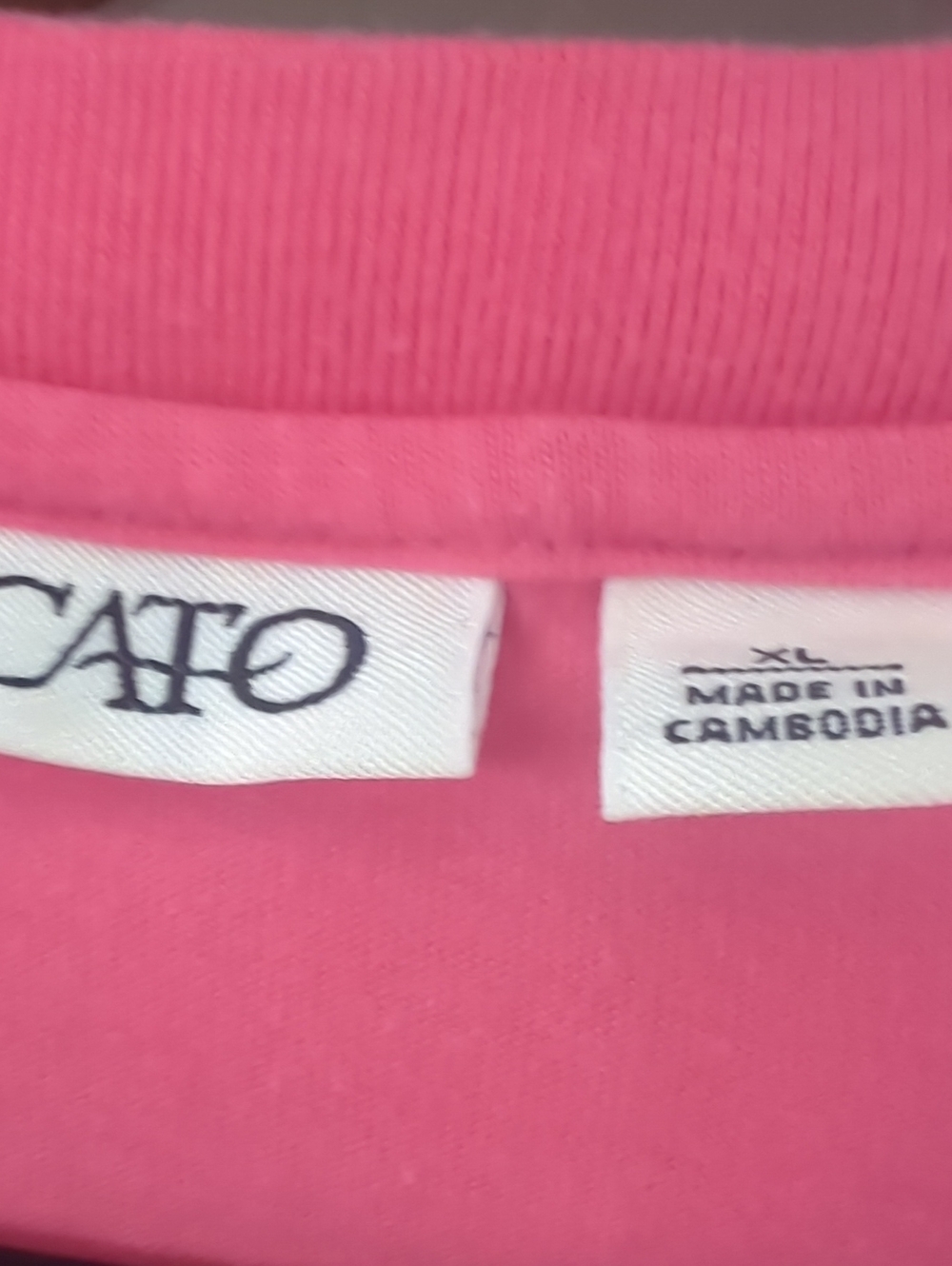 Cato Women's Hot Pink Short Sleeve Tee